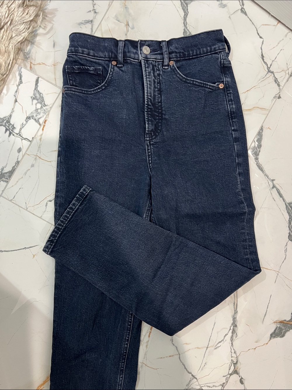 Express Mom Jean dark wash